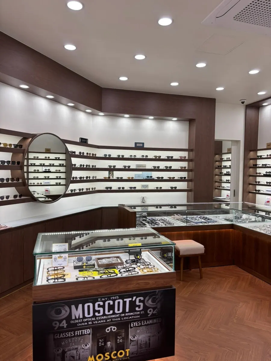 Close-up of Moscot products