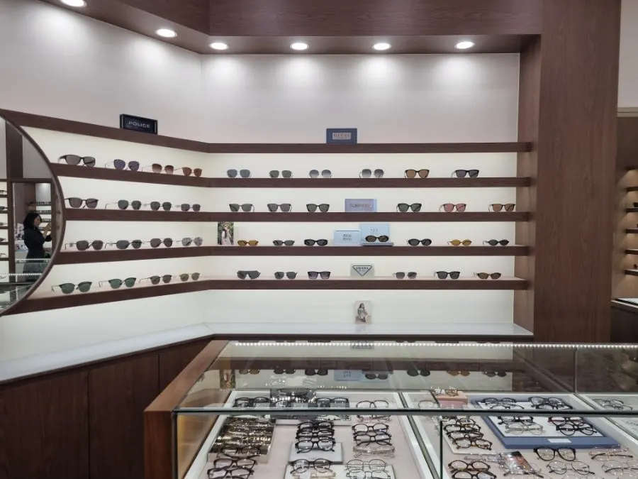 House-brand frames including Moscot laid out for comparison