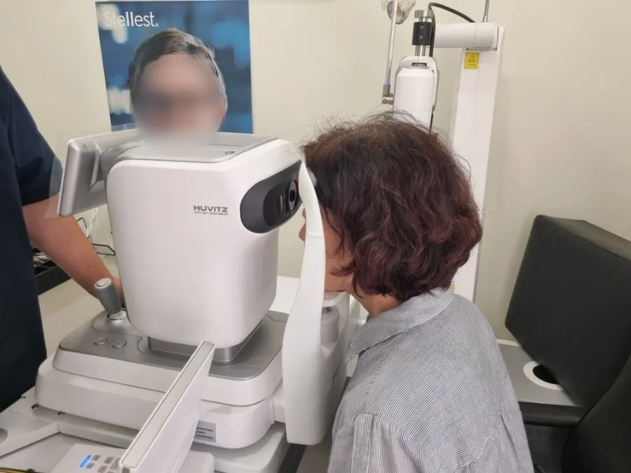 Eye examination equipment at Second Face Jukjeon