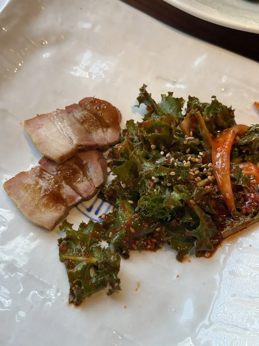 Japchae served as part of the Bapkkot Special course