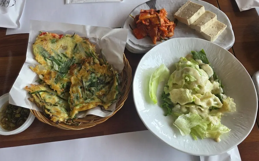 순서대로 나온 밥꽃특선 요리