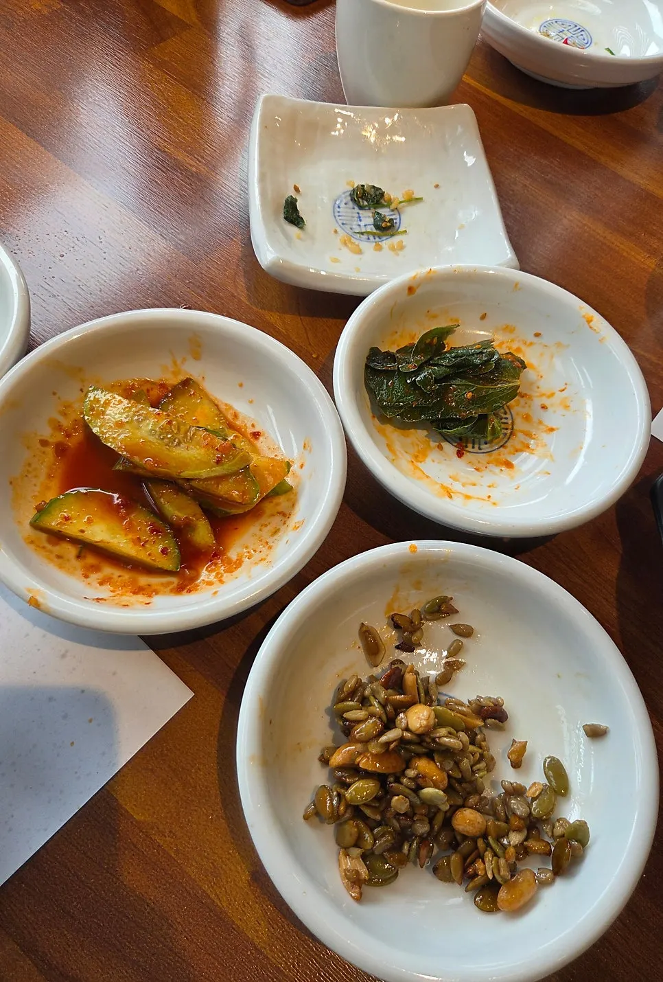 밥꽃한상 강된장과 나물반찬, 된장찌개 상차림