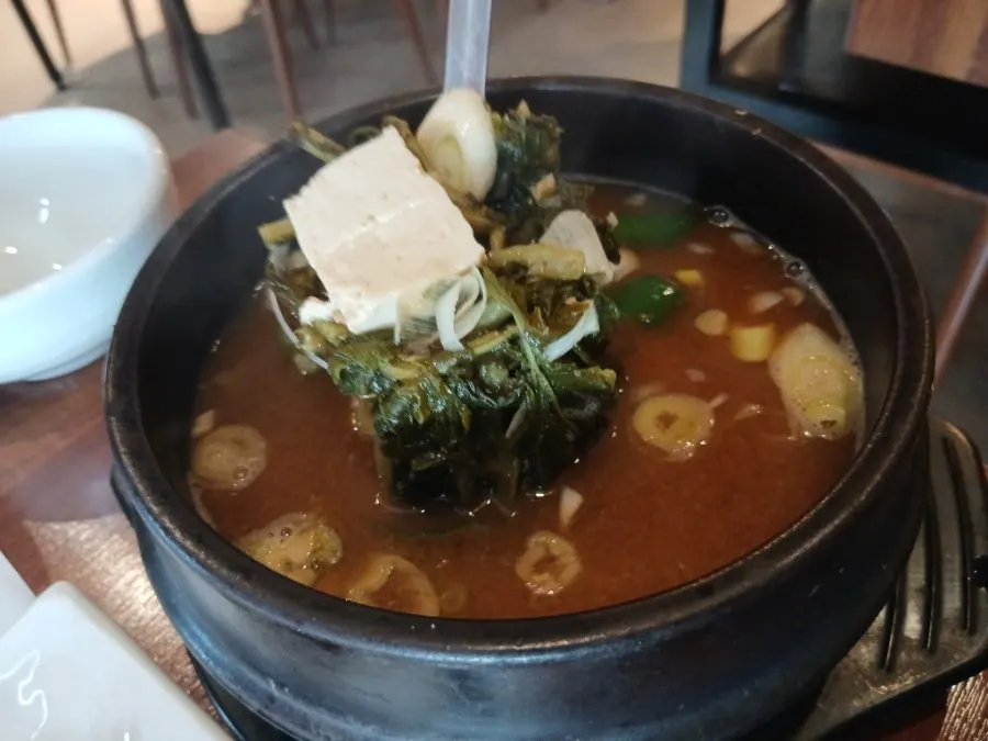 강된장과 밑반찬 5~6종