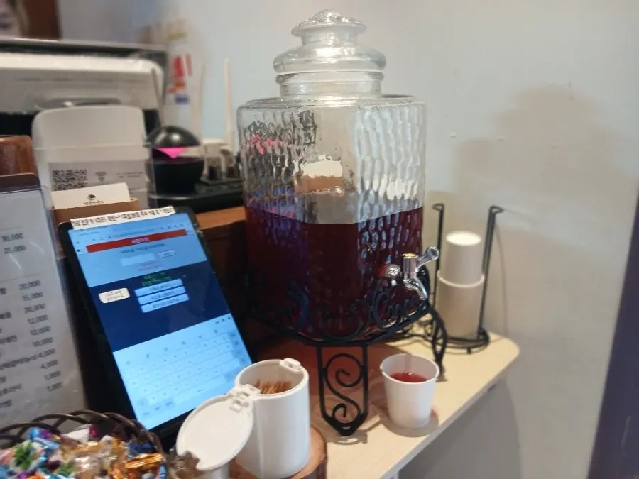 2차 식사 코스 전체 상차림