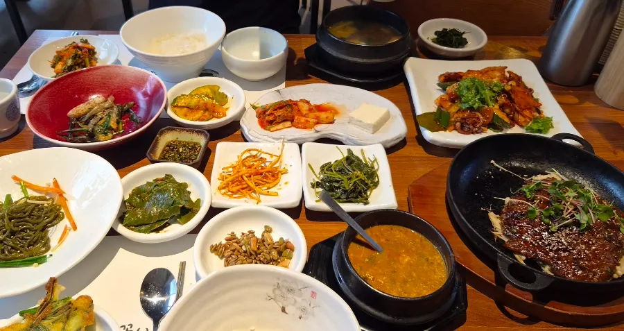 세종 밥꽃한상 한정식 상차림