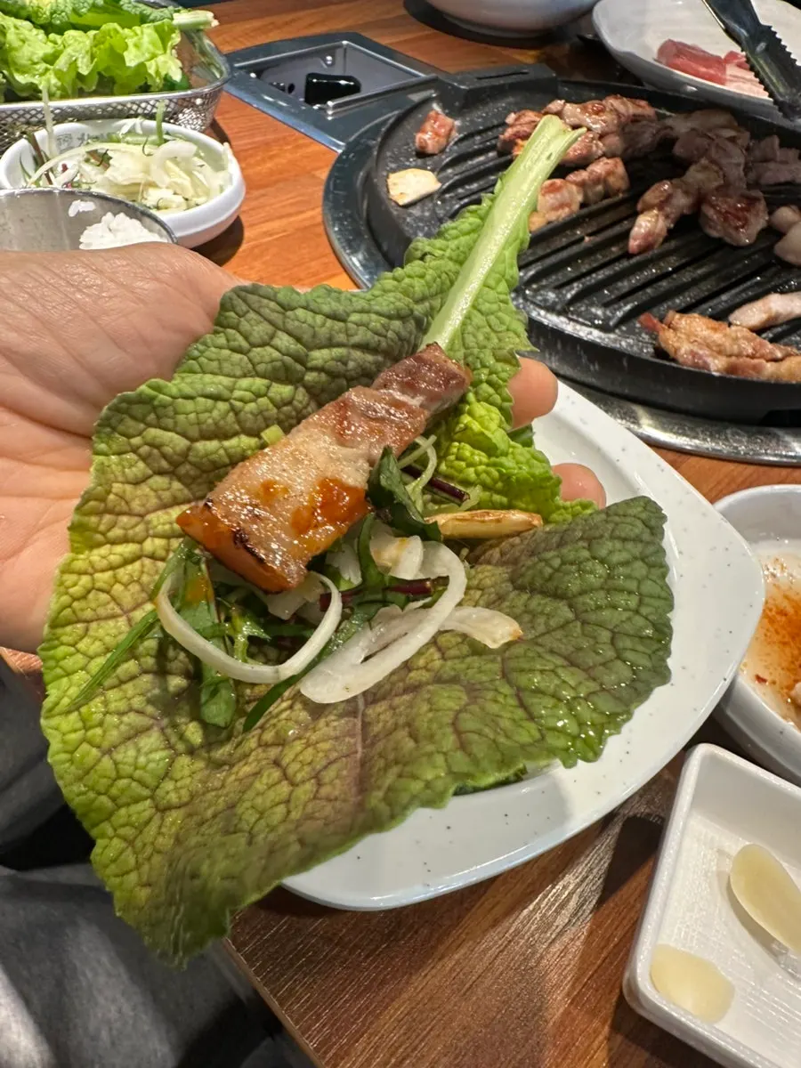 Meat spread paired with rice and doenjang jjigae