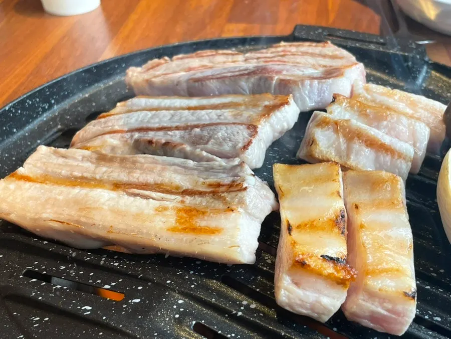 Pork neck and pork belly