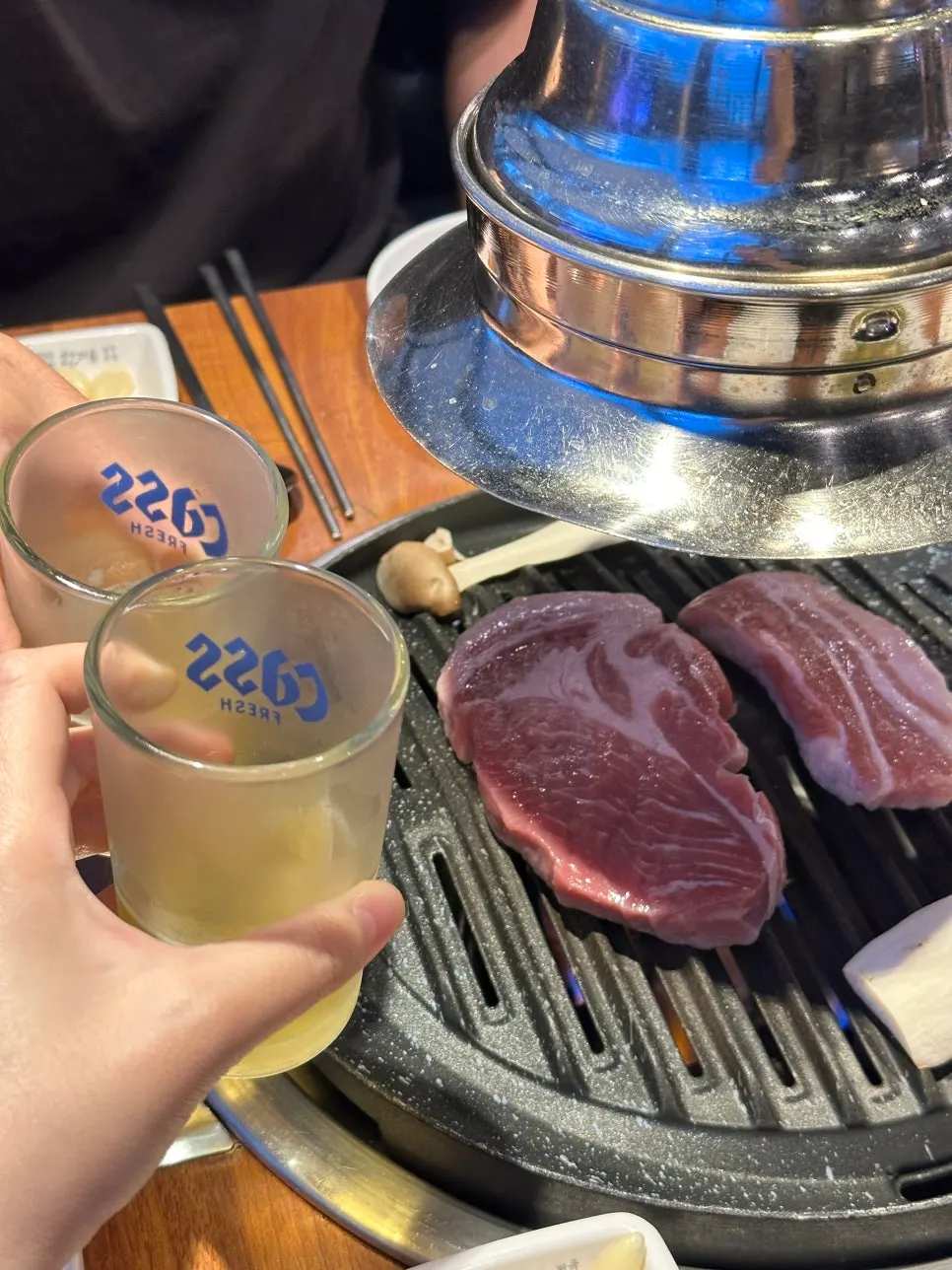 먼저 구운 두툼한 목살