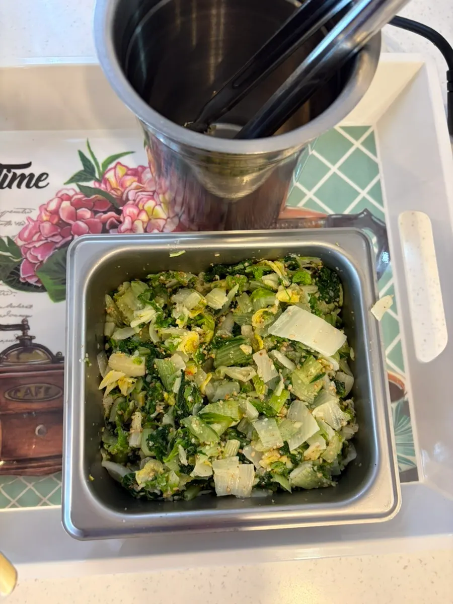 Self-serve bar sides including ramen noodles and salad