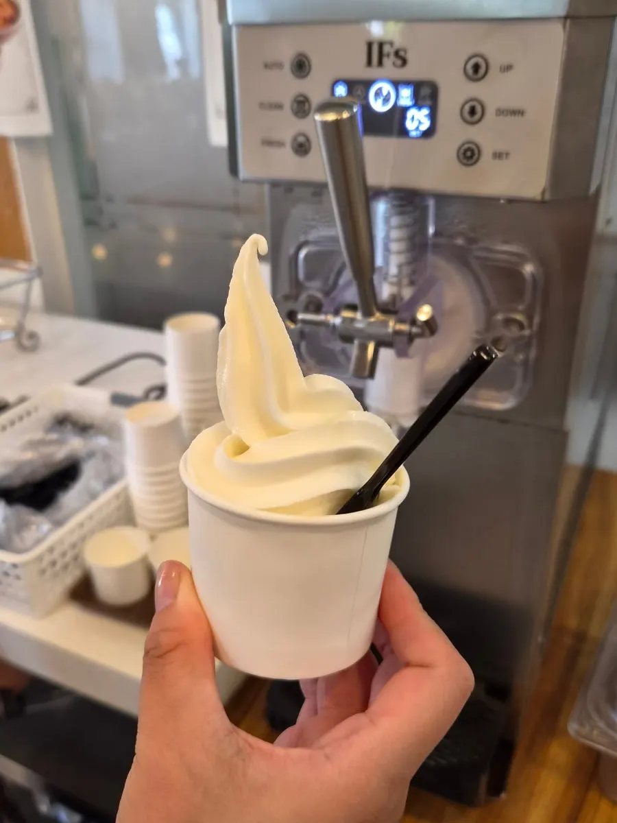 Self-serve dessert ice cream machine