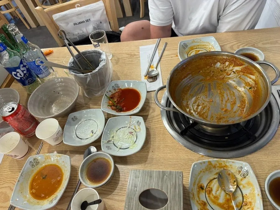 가족이 먹은 메뉴 내역
