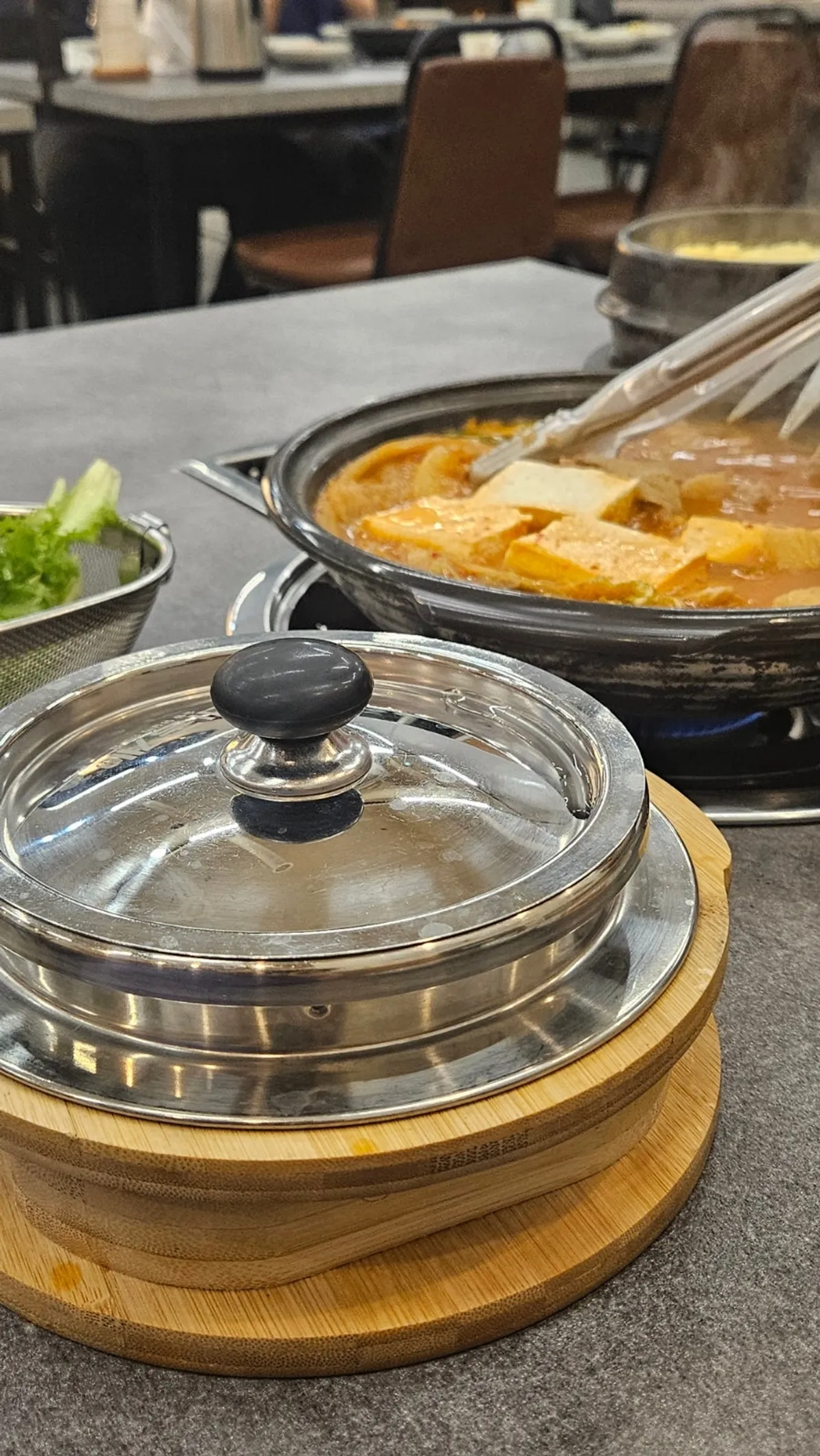 Basic side dish spread at Chung-sil Hoegwan
