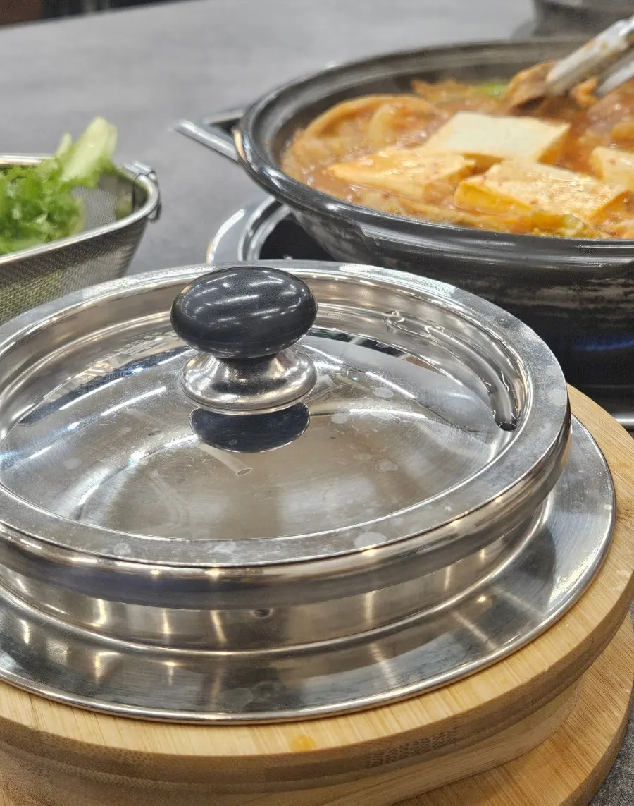 Extra self-served side dishes on a plate