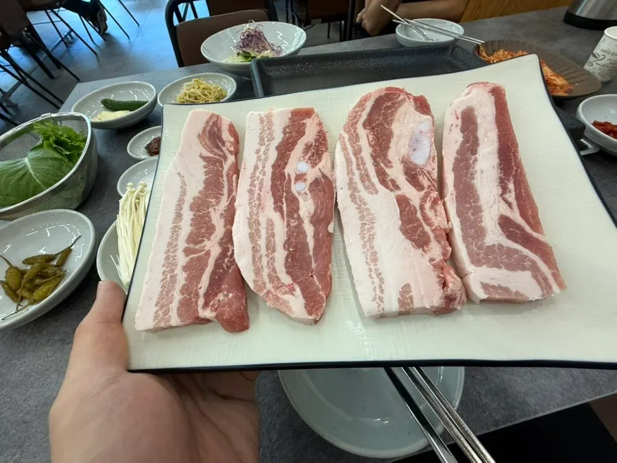 Generous meal spread