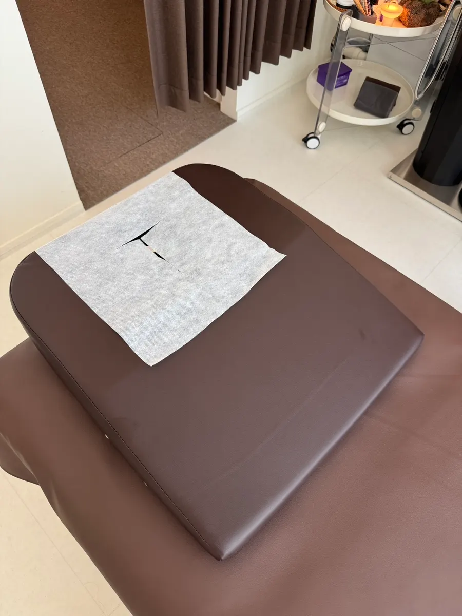 Gown prepared before the treatment