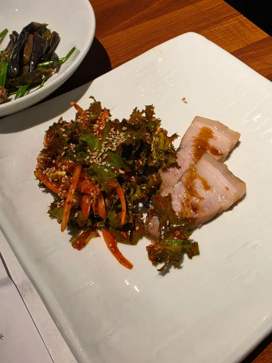 Dressed buckwheat noodle side dish