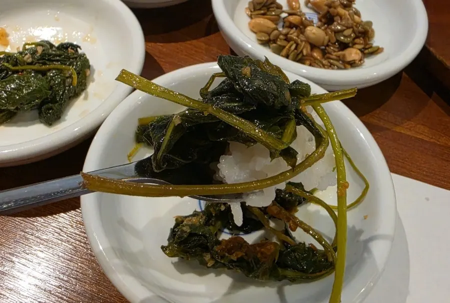 Deliciously seasoned namul side dishes