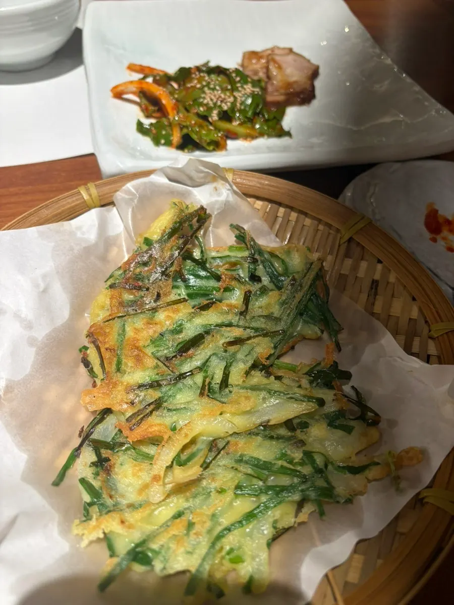 Namul side dishes served with rice