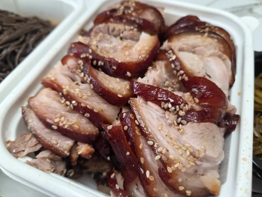 Cheongmi front-leg jokbal in a takeout container