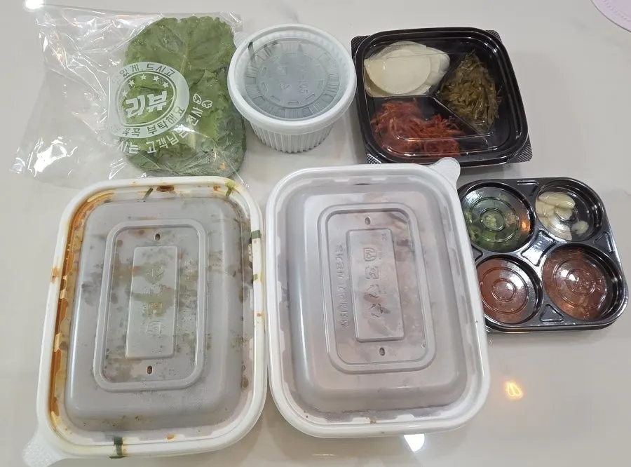 Cheongmi Half-and-Half Jokbal takeout arrangement