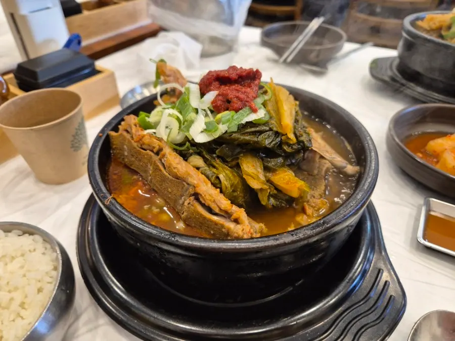 Signature pork bone hangover soup at Chungsilok First Village Main Branch