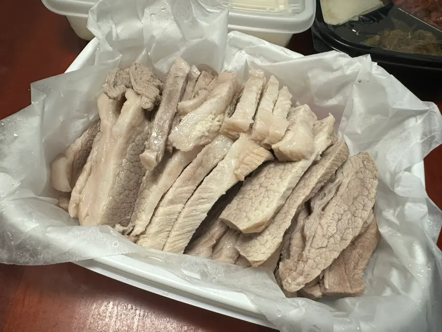 Bossam kimchi from Cheongmigwan's tofu-kimchi bossam