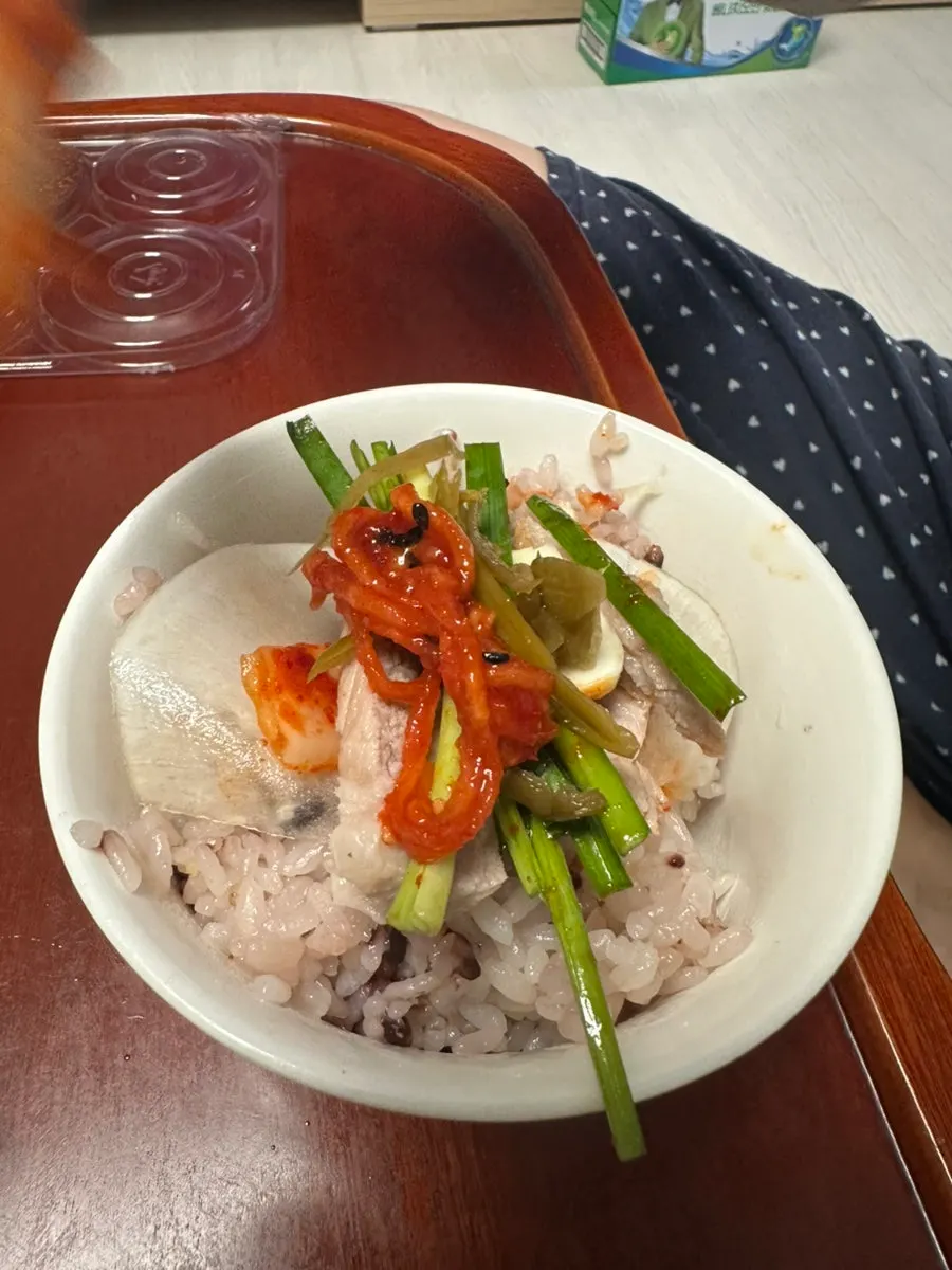 Radish-based side dish paired with bossam