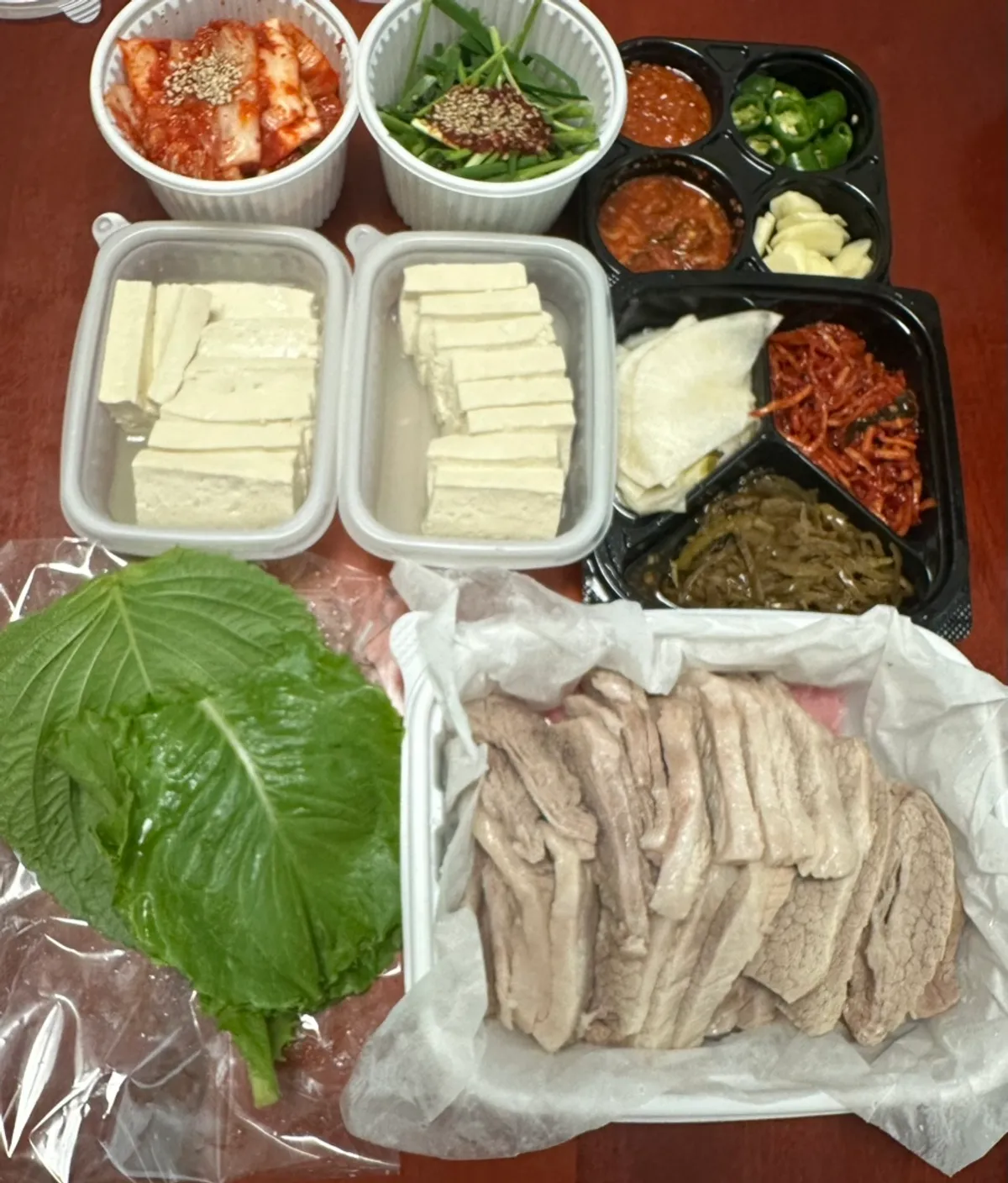 Cheongmigwan bossam meat sliced lean-meat-focused