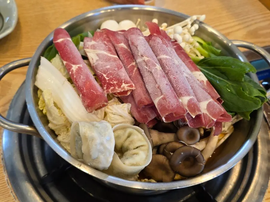 이태리 6가지 샤브칼국수 주문 메뉴