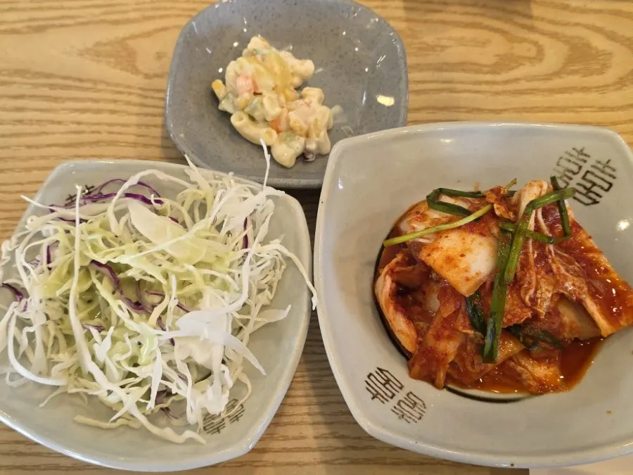 샤브칼국수와 칼국수 죽 구성