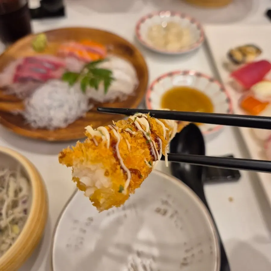 Crispy fried shrimp tempura