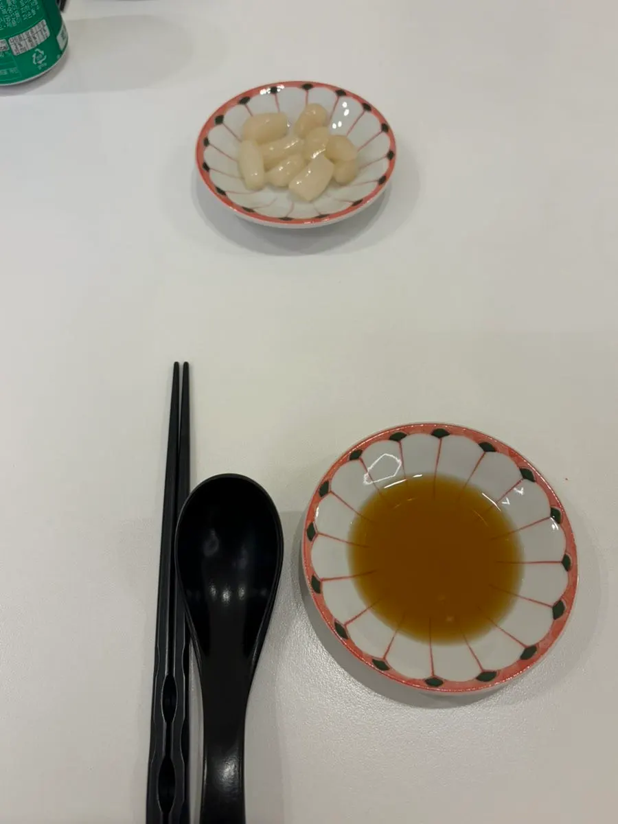 Salad and sushi soy sauce provided per person