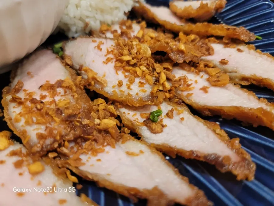 Thịt heo chiên thái vừa miệng và cà ri vàng