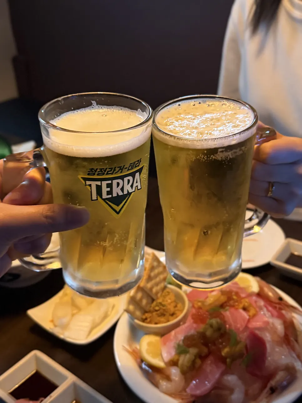 Cheers to finish an izakaya meal