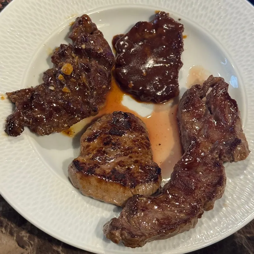 A single piece of Sekaro steak on a plate