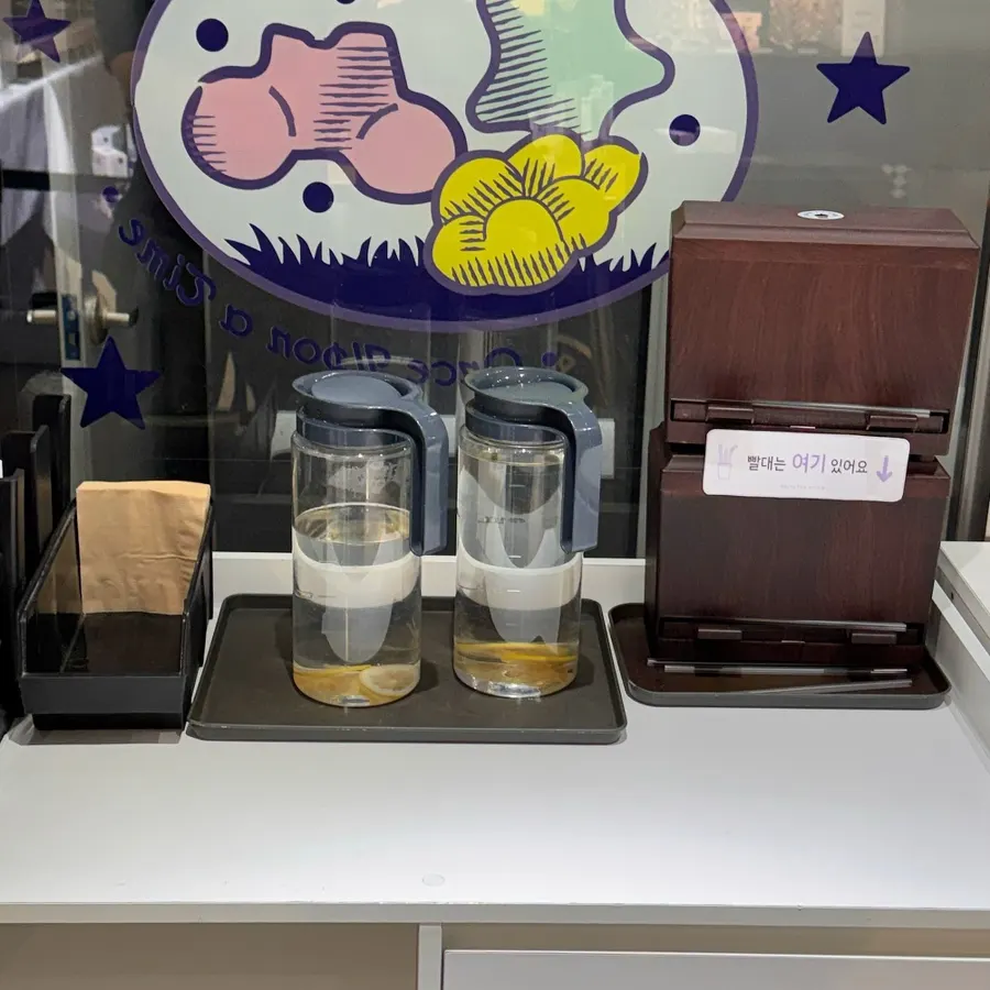 Kiosk inside the café