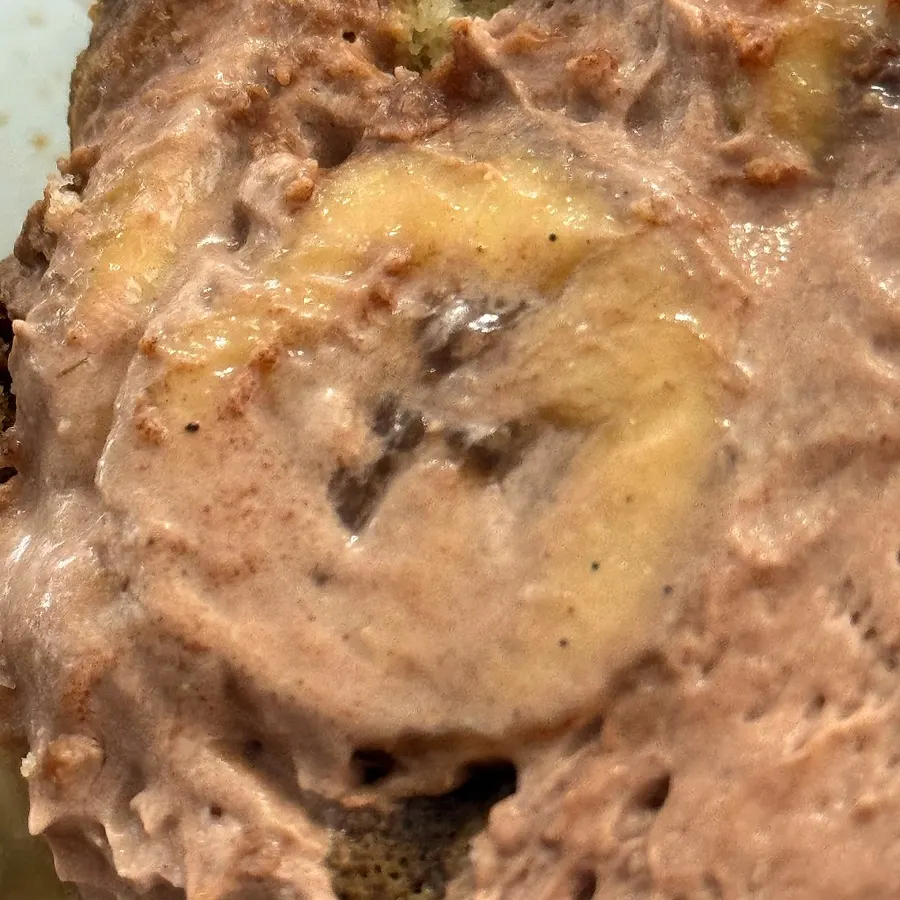 Cross-section of the creamy, dense tiramisu