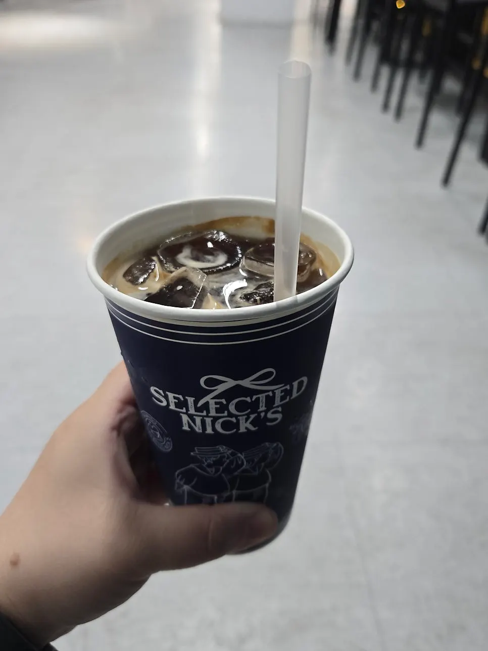 A cup of iced americano
