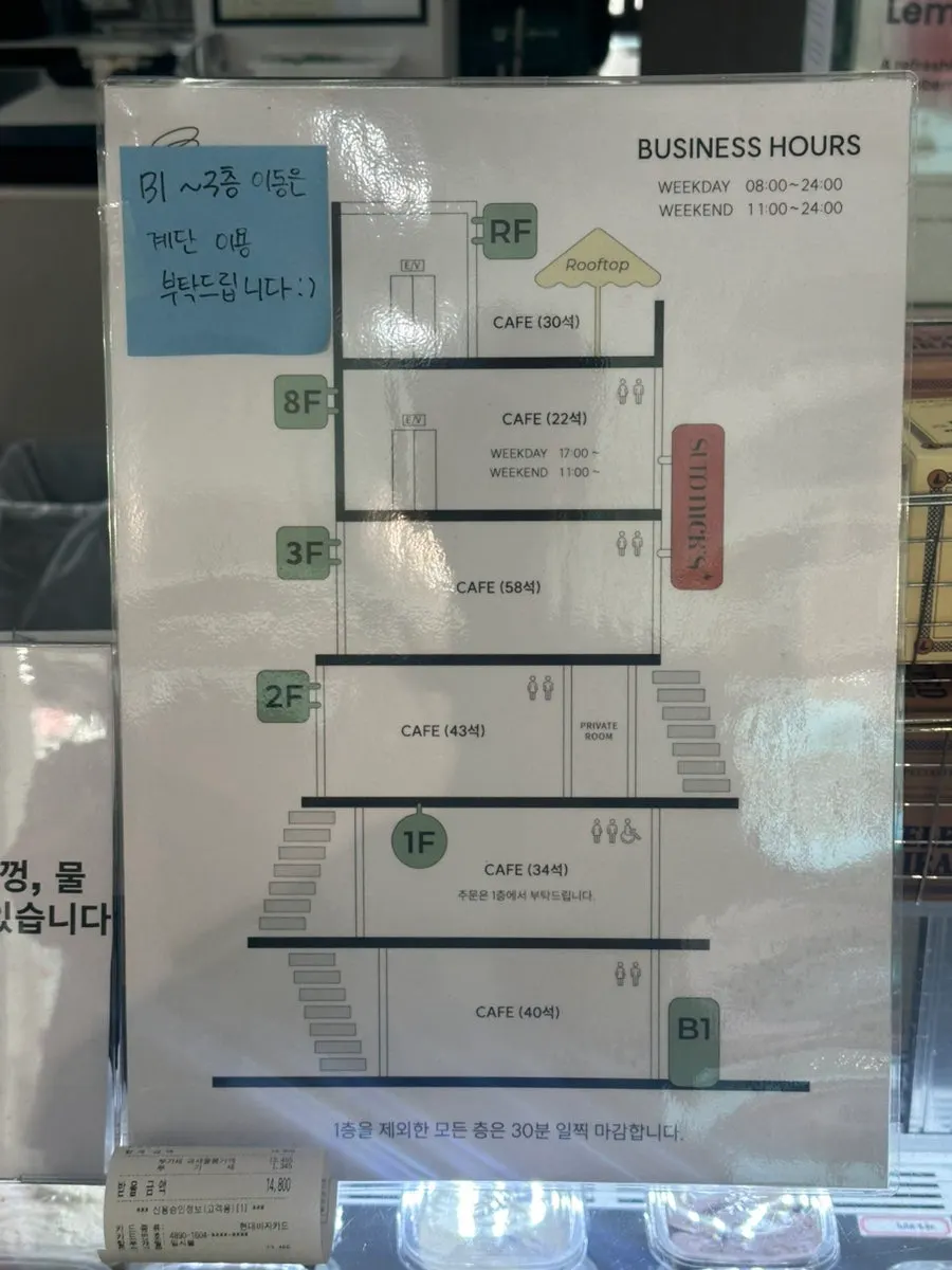 셀렉티드닉스 대형카페 내부 전경