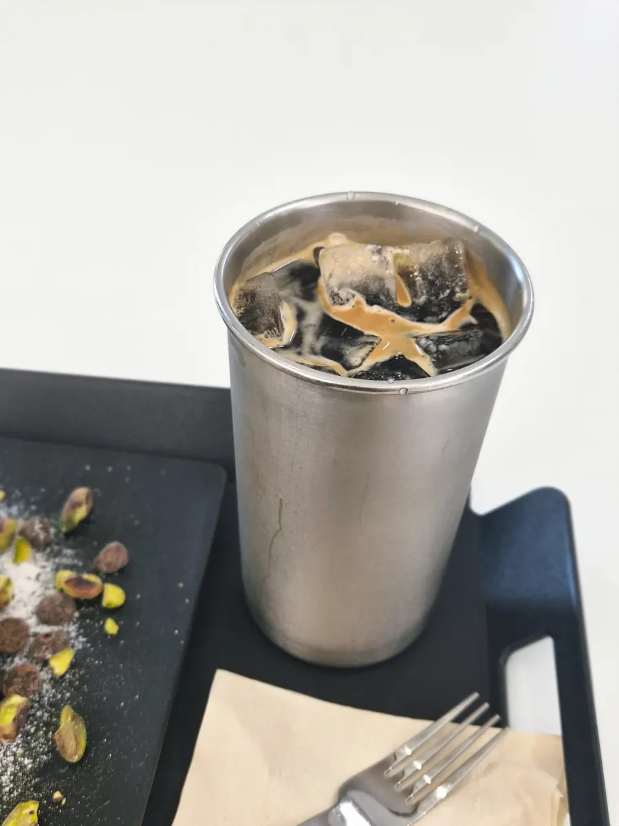 A cup of cold brew set on the table