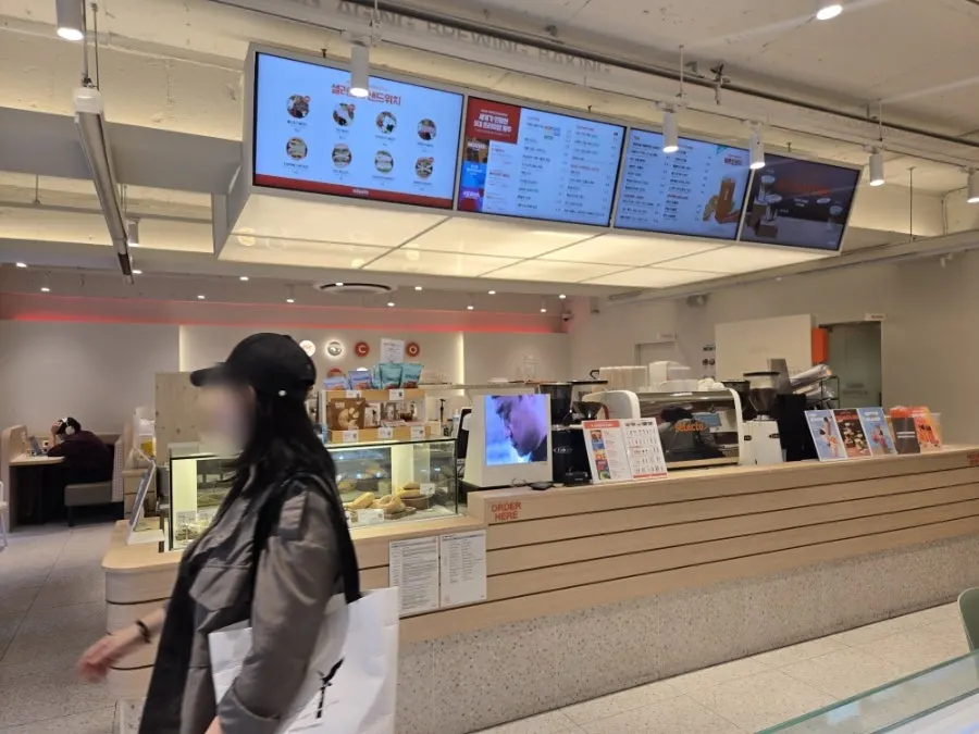 In-store kiosk used for ordering
