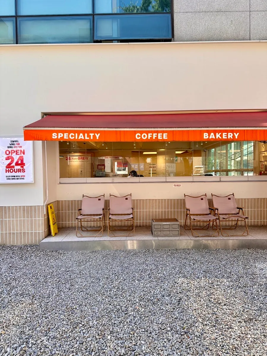 Café atmosphere viewed from a window seat