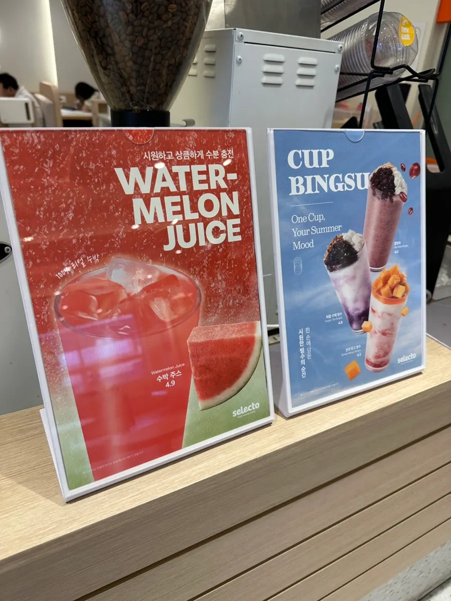 Dessert models on display