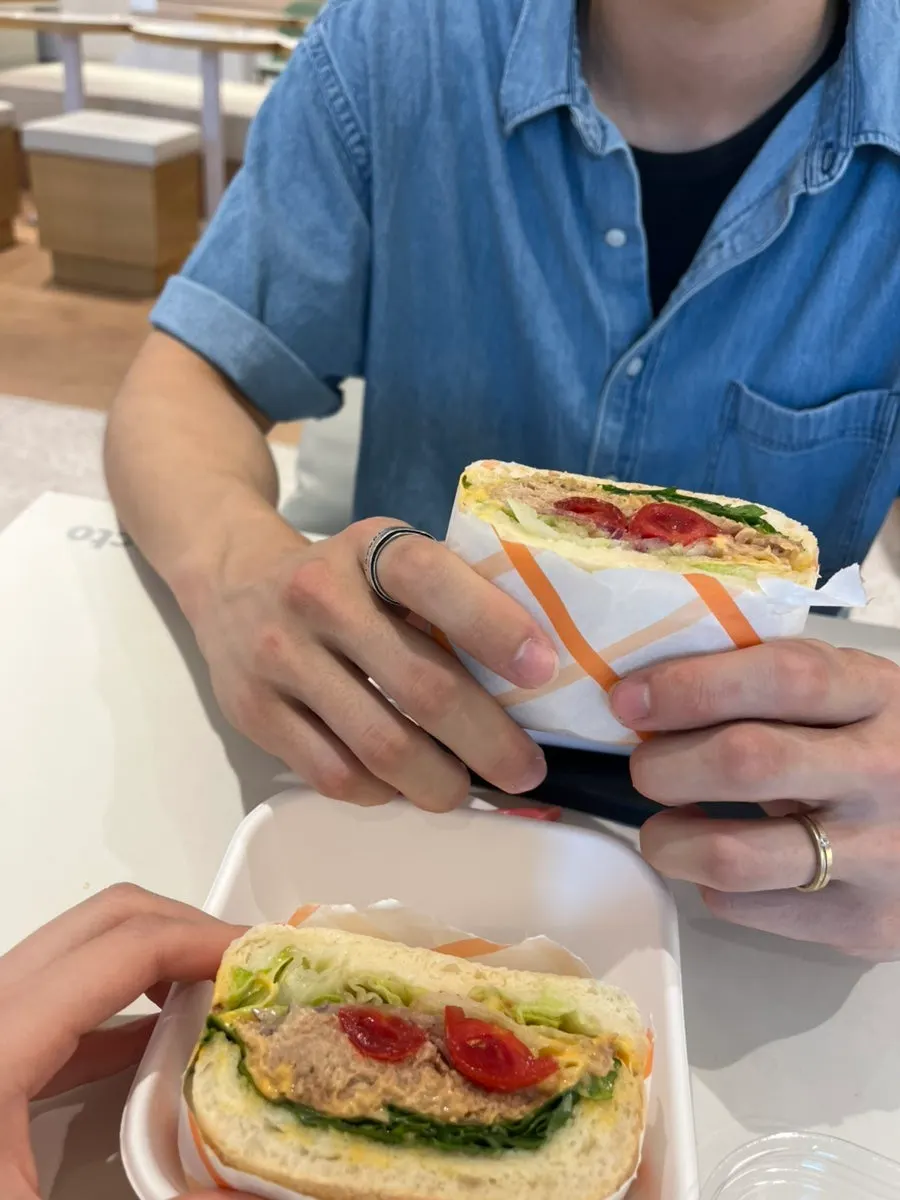 Unwrapped pulled pork sandwich