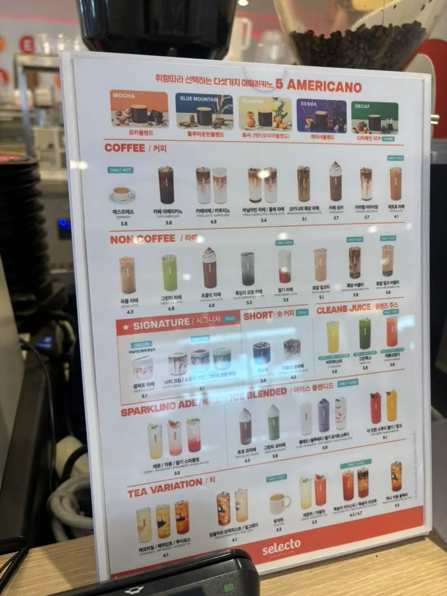 Interior with signage explaining 24-hour staffed and self-service hours