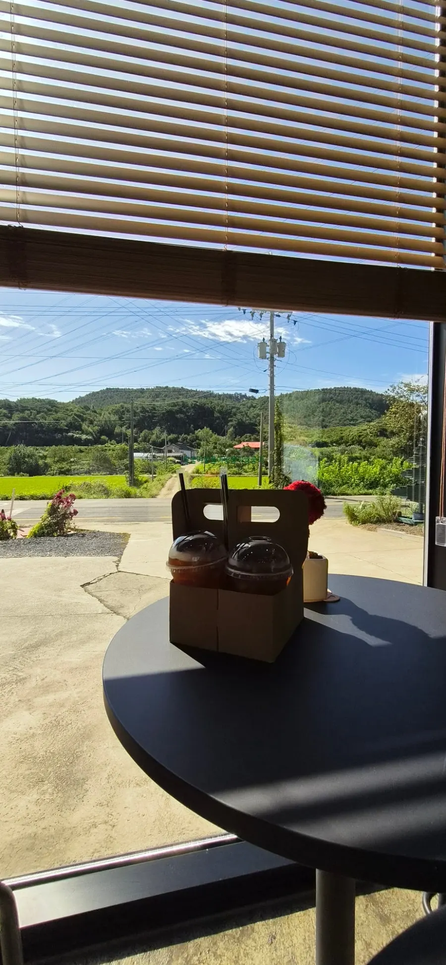 View of a large café near Biin Beach