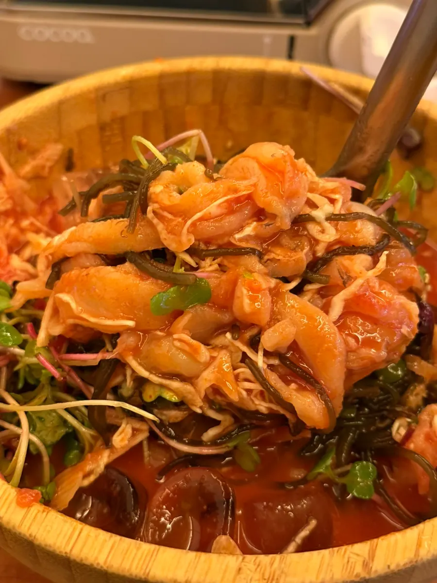 A bowl of mulhoe served from Seo Jubang