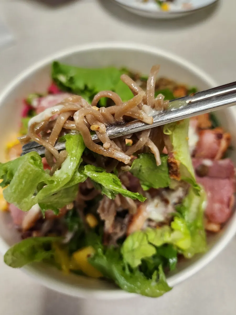 Smoked duck poke with brown rice
