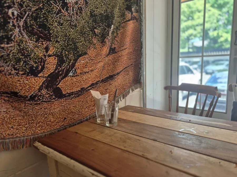 Outdoor table view at Respire Bakery Cafe Seochon