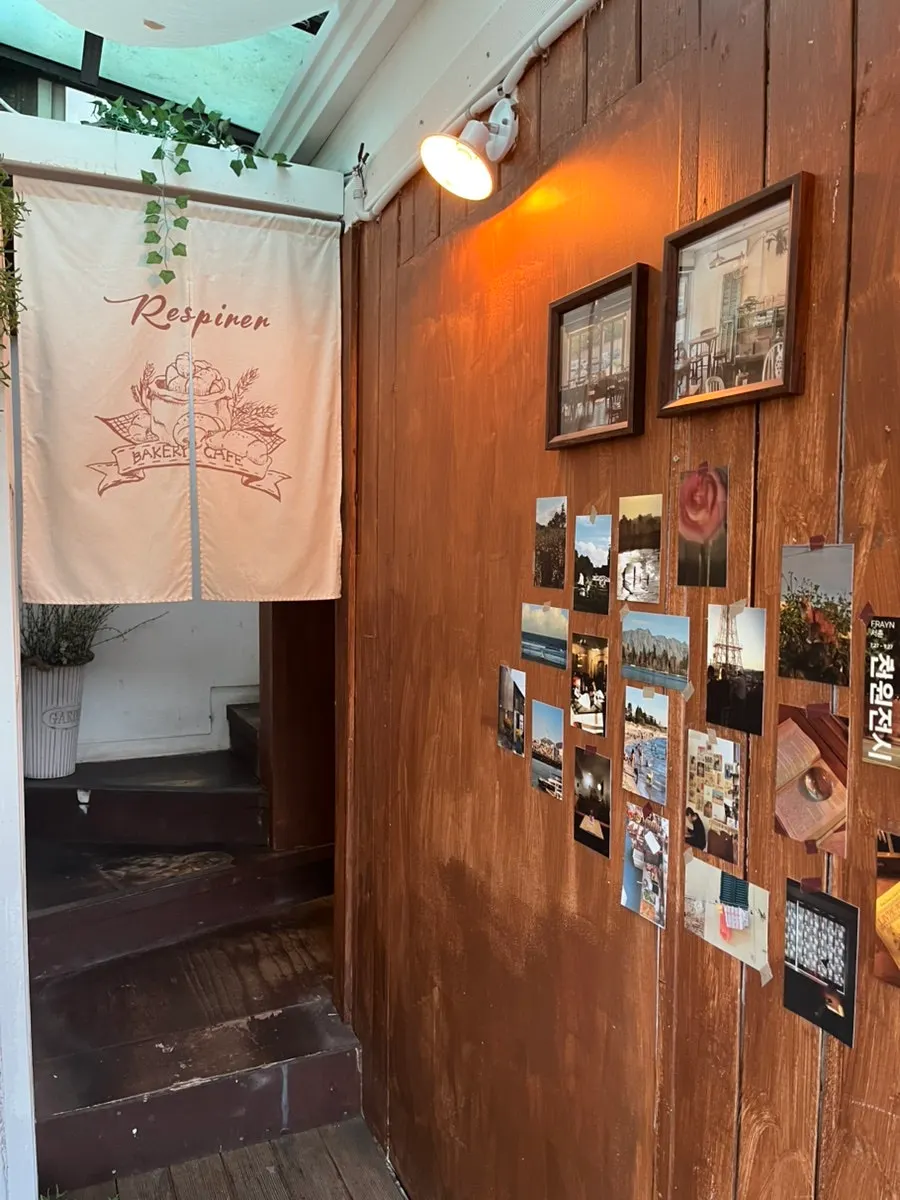 Café interior with a warm atmosphere